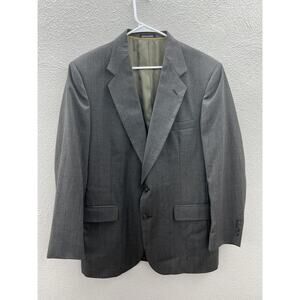 Mens Bardstown Blazer Size 42R Gray Two Button Up Long Sleeve